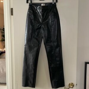 Aritzia Rebel faux leather pants size 2